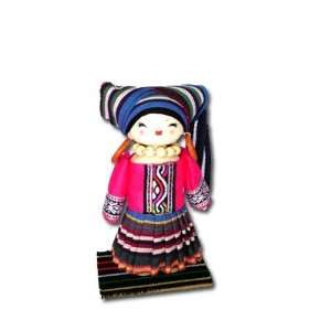 Peacock CHINADOLL4 6 Inch Wood Doll with various minority costumes 
