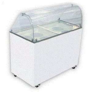 Excellence EDC 8C Ice Cream Dipping Cabinet 8 can Curved Glass:  