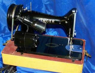 SINGER 99K SEWING MACHINE SERVICED READY TO SEW A BEAUTY ORIGINAL CASE 
