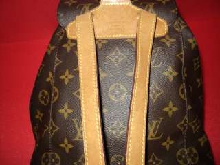 Authentic Louis Vuitton Monogram Canvas Mini Montsouris Backpack Bag 