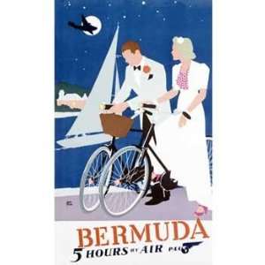  Adolph Treidler   Pan Am Airline to Bermuda Giclee on acid 