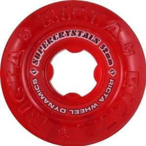  Ricta Super Crystal 52mm Clear Red Skate Wheels: Sports 