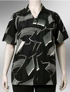Personal Touch abstract print oversized shirt  Catherines