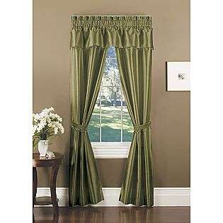 Fern Faux Silk Dupioni 5 Piece Window Set  Essential Home For the Home 