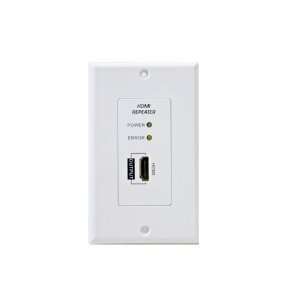  HDMI Repeater Single Outlet Wall Plate Extends HDMI Up To 