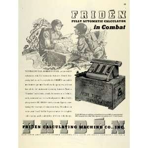  1945 Ad Friden Calculating Machine Combat Calculator WWII 