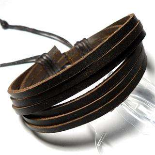   premium leather design unisex design slip knot fastener to fit all