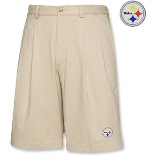 Cutter & Buck Pittsburgh Steelers Mens Cotton Twill Short    