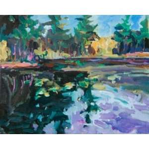  Study of the Back Bay, Original Painting, Home Decor 