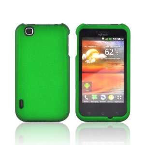   Green Rubberized Hard Plastic Shell Case Snap On Cover Electronics