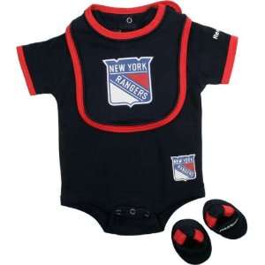  New York Rangers Infant Creeper Bib and Bootie Set Baby
