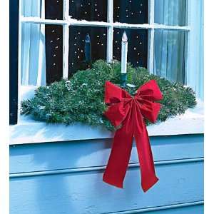  Automatic Chord Free Electric Candle and Evergreen Window 