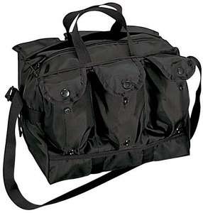 Military Army Black Nylon Medical Equipment Bag  