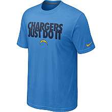 Nike San Diego Chargers Just Do It T Shirt   Alternate Color 