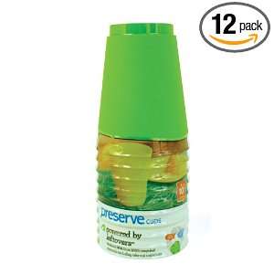  Preserve On The Go 16 Ounce Cups, Apple Green, Set of 10 