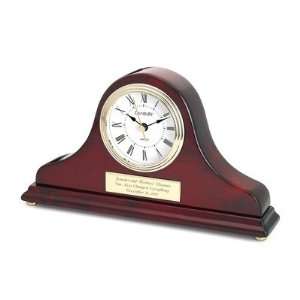  Personalized Mahogany Gold Tambour Clock Gift