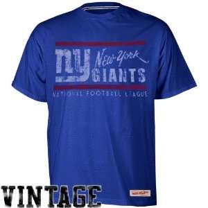   New York Giants Royal Blue Vintage Premium T shirt