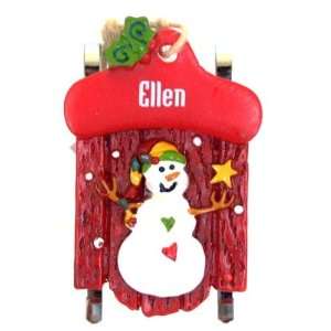 Ganz Personalized Ellen Christmas Ornament:  Home 