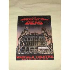 The Grateful Dead   Warfield Theatre Sept 25   Oct 14 1980   Post Card 