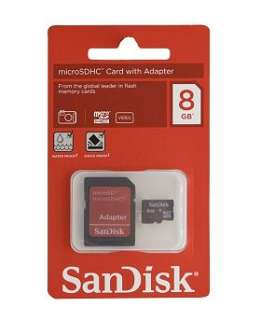 Sandisk 8gb micro SD memory card with adapter   Boots