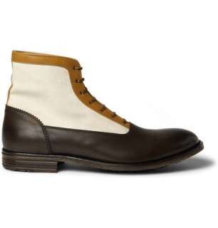   Shoes > Boots > Chelsea boots > Panelled Leather and Suede Boots