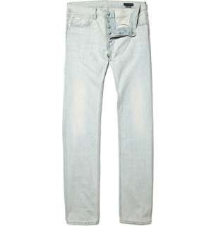 Ralph Lauren Black Label Straight Leg Bleach Washed Jeans  MR PORTER