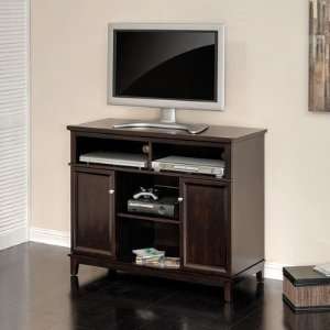  Sauder Linden Court Highboy TV Stand Mahogany Furniture & Decor