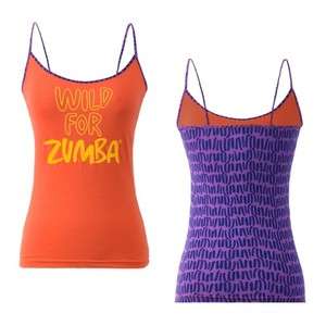 Zumba ~ Wild for Zumba Tank Top   Orange/Purple   All Sizes ~ FREE 