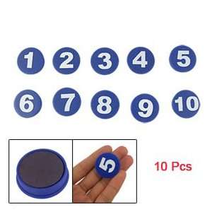   Preschool Educational Magnetic Numbers 0 9 Math Set Blue: Toys & Games