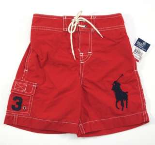 Neu RALPH LAUREN Badehose Shorts 2T/ EUR 92 98 Big Pony  