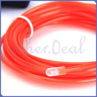 EL Flexible kabel Wire Leuchtschnur mit Inverter 3M Rot  