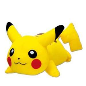  Large Plush Pikachu Laying Down 12in: Toys & Games