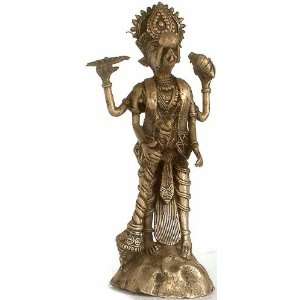  Varaha Incarnation of Lord Vishnu (Tribal)   Brass 