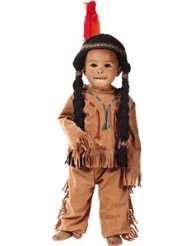 Indian Boy Kids Costume with Wig (Small   Child Clothes Size 4 6)