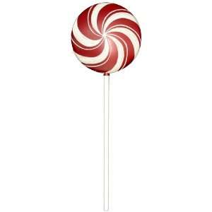 Giant 30 Red and White Candy Lollipop Commercial Christmas Decoration 