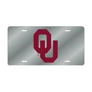  Oklahoma Sooners Silver Laser Cut License Plate Sports 