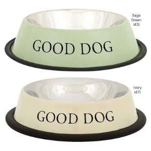 ProSelect Stainless Steel Good Dog Bowl, 16 Ounce, Sage Green:  
