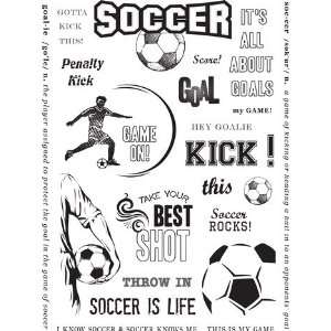 Hampton Art Warehouse Soccer Rubber Stamp: Arts, Crafts 