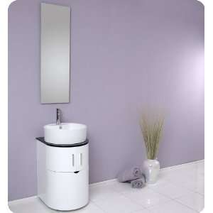   Libero Modern Bathroom Vanity w/ Pull Out Hamper: Home Improvement