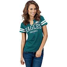 NFL Philadelphia Eagles Womens Plus Size Go For Two T Shirt    