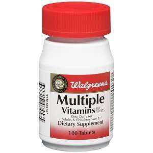  Walgreens Multiple Vitamins Dietary Supplement Tablets 