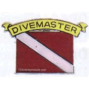  Divemaster w/ Dive Flag Collectible Scuba Diving Pins 