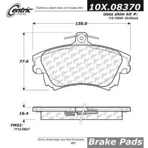  Centric Parts, 102.08370, CTek Brake Pads Automotive