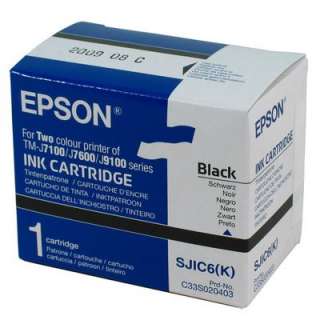 C33S020403 EPSON TM J7000 SJIC6 INK CARTRIDGE BLACK C33S020403, SJIC6