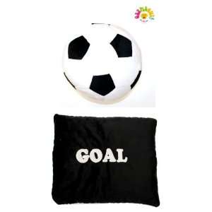   Soft Plush Stuffed Sport Pillow   Goal Soccer Ball: Home & Kitchen