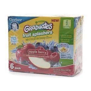 Gerber Graduates Fruit Splashers, Apple Grocery & Gourmet Food