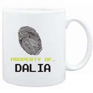 Mug White  Property of _ Dalia   Fingerprint  Female Names  