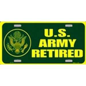  US Army Retired License Plate Plates Tag Tags auto vehicle 