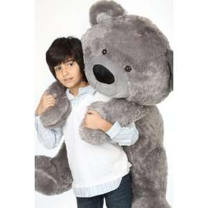   Shags Big and Adorable Rich Silver Teddy Bear 45in Toys & Games