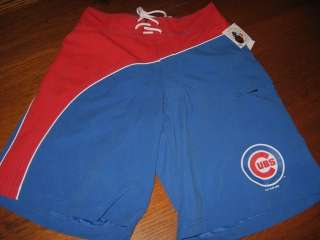Mens Chicago Cubs Lined Swim Trunks Shorts S Baseball  